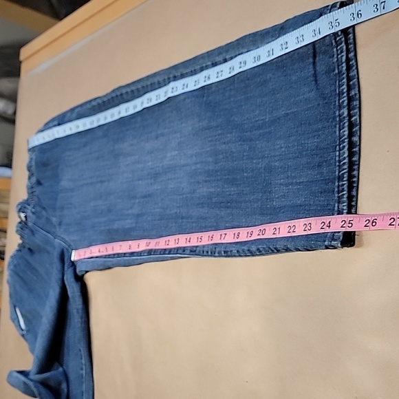 Code Bleu Size 4 Wide Leg Denim Blue Jeans, Gently Used Condition - Picture 10 of 14